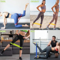 Conjunto de bandas de malha para exercícios de ginástica e ginástica