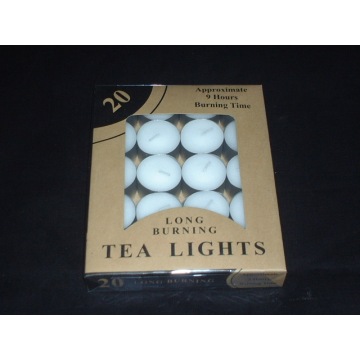 Approximate 9 Hours Burning White Tea Lights Candles