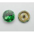 New design colored rhinestone cute alloy buttons wholesale