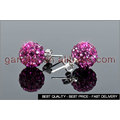 Pendientes bola Shamballa