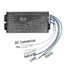 3-40W led wall pack with emergency battery backup