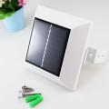 Lâmpada solar quadrada de 4 LED PIR Sensor de movimento Goteira de telhado Luz solar Lâmpada de cerca impermeável LED Solar Garden Light