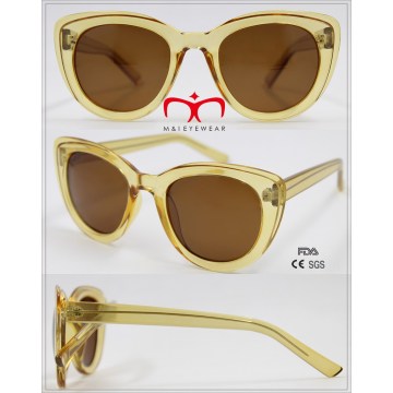 Hot Selling Ladies Plastic Sunglasses with Metal Inside (WSP601543)