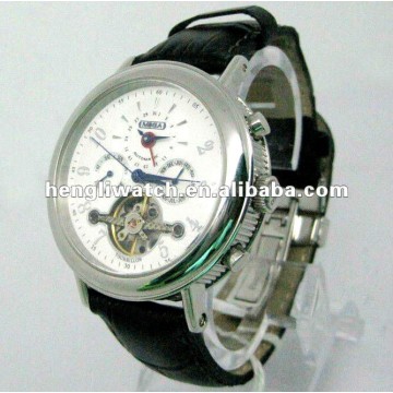 Montre automatique de mode, hommes montres en acier inoxydable 15038