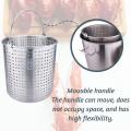 64QT Stainless Steel Stock Pot with Basket