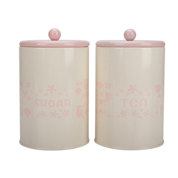 Tea sugar coffee canister set