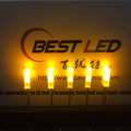 2 × 5 × 7 mm LED standard rectangulaire jaune diode