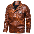 Men's PU Leather Trucker Jackets High Quality