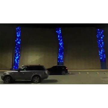 Rideau lumineux LED programmable pour éclairage de façade