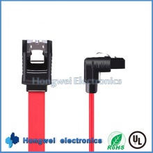 PVC plana de 90 grados SATA un puerto de serie de cable de datos de disco duro