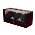 Walnut Handmade Triple Rotors Watch Winder