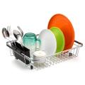 Rustproof Adjustable Dish Drainer Utensil Silverware Storage Stainless Steel Dish Drying Rack