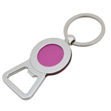 Bottle Opener Key Ring, Silver Plated Keychain (GZHY-Ka-131)