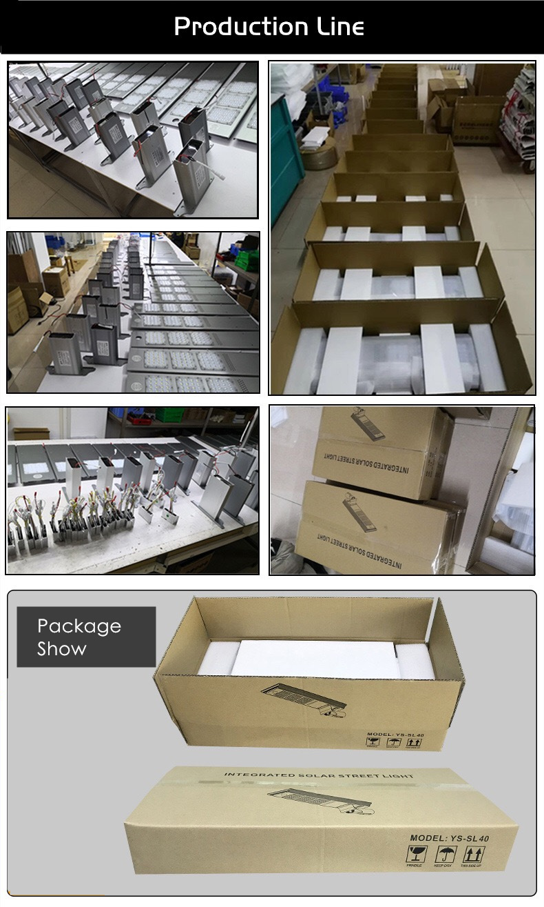 integrated solar street light production