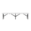 White Plastic Portable Folding Bench for party