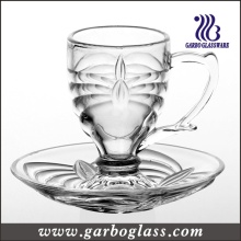 3oz Kleine Glas Tee Set Tasse &amp; Untertasse (TZ-GB09D0303TW)