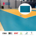 comme des rouleaux de vinyle de grain de goutte de pluie terrain de volley-ball PVC d&#39;intérieur