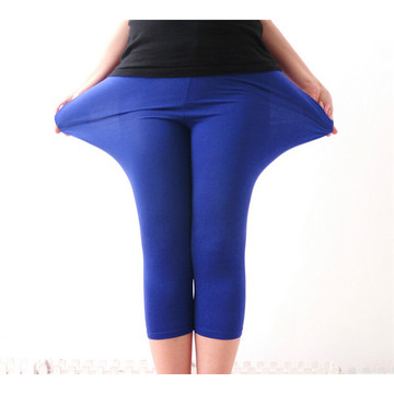 Mulheres Tamanho Plus Xxxl Candy Color High Elestic Modal Legging