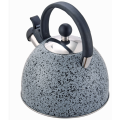 Whistling Tea Kettle Grey marble Stainless steel