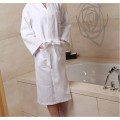 100%fresh cotton waffle kimono collar bathrobe