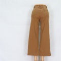 Brown dames jeans pantalon de jambe large en gros