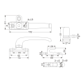 Flügeltürgriff aus Aluminiumlegierung