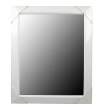 Cadre de miroir en plastique blanc