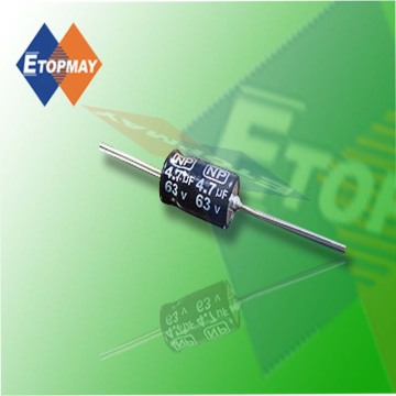 Condensador electrolítico de aluminio bipolar axial Topmay