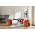 Mesa de café redonda de vime Rattan Furniture Italian Design