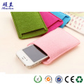 Customized color and design felt mobile pouch