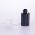 20ml black glass serum bottle with white dropper