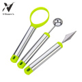 3PC Stainless Steel Melon Carving Tool Set