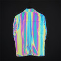 High Visibility color changing rainbow reflective jackets