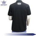 Camisa de colarinho preto em branco para homens