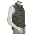 Men&#39;s Fashion frio inverno inverno sem mangas Puffy Vest pescoço alto com capuz Vest