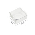 Custom Printed Logo Clear PET Plastic Cube Boxes