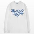 Fashion Streetwear Little Drop ombro de camiseta de tamanho grande