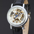 domed glass watch  mininalist design with diamond dial