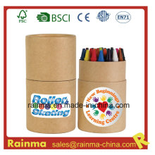 24PCS Crayon dans le tube de papier pour le cadeau de papeterie