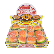 plastic soft TPR material squeeze toys hamburger