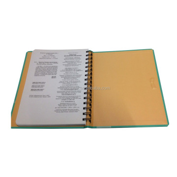 Hardcover wire-o binding notebook printing