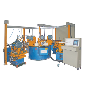 Automatic utensils multi station buffing machine