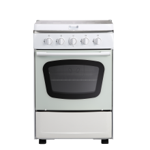 Four Burners Gas Oven White color