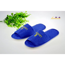 Zapatilla de toalla Toe Open Blue Toe Slipper