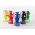 Petite vase en verre portatif Silicone Tige Pumpkin Hookah Shisha