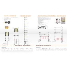 Multifunctional Telescopic Scaffold Ladder