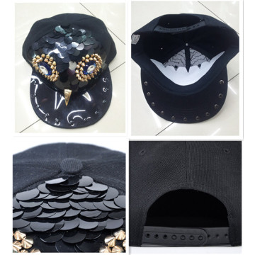 Owl handmade design fashion hiphop spike rivet cap hat wholesale
