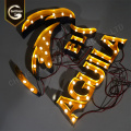 Halo Lit Metal Led Signs Stainless Steel Letter