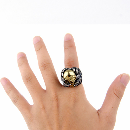 Skull ring stainless steel jewelry