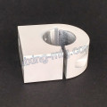 Extrusion en aluminium Usinage CNC Collier en aluminium avec poudrage en poudre Blanc